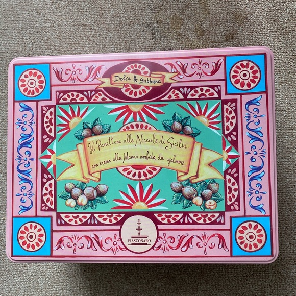 Dolce & Gabbana Other - Dolce & Gabbana Pink and Green Decorative Tin